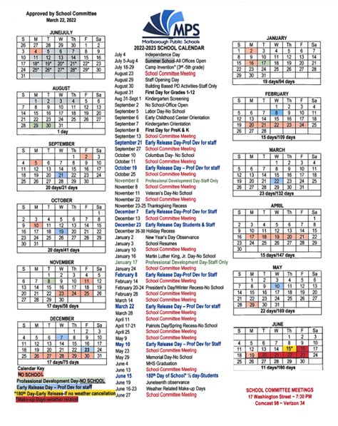 Mnps 22 23 Calendar